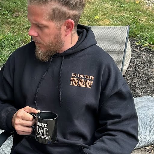 Do you have the beans? Hoodie Fueled by RYR - Rubber Down Coffee Company